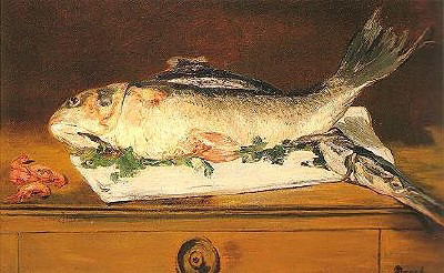 Still-life, Salmon, Pike and Shrimps